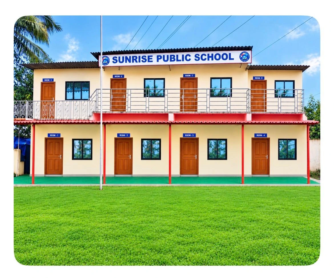 Actual building of Sunrise Public School, Tivri Village